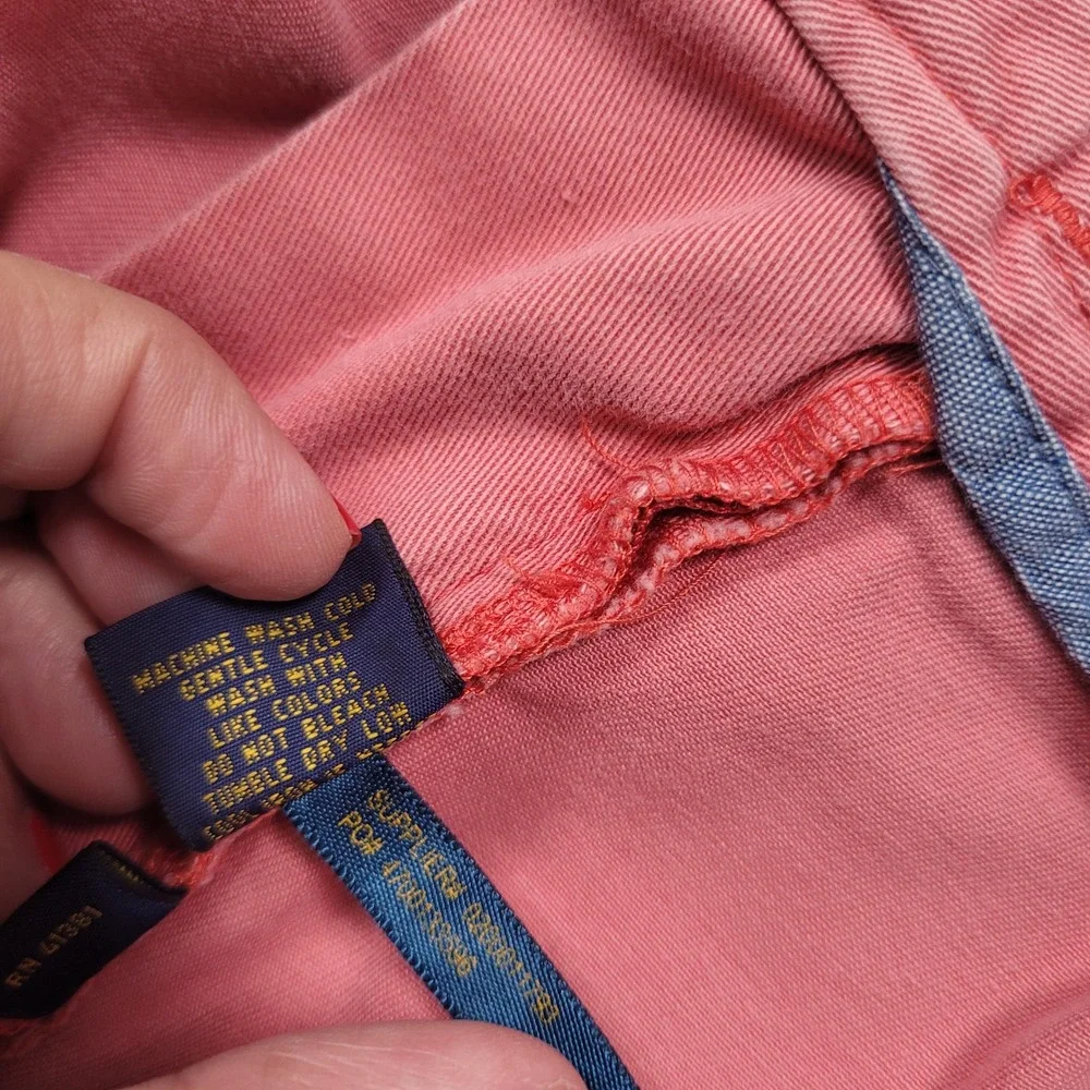 Polo Ralph Lauren Mens Classic Fit 6 Inch Chino Shorts Pink Size 36
